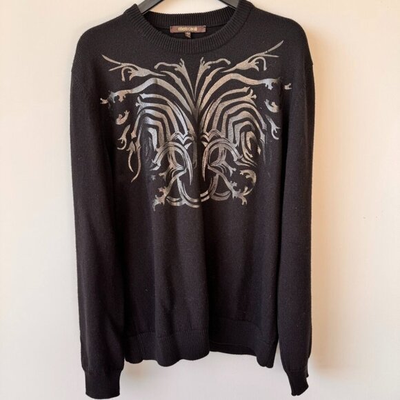 Roberto Cavalli Graphic Print Wool Sweater - Picture 1 of 11